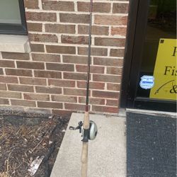 Bait Caster Reel With Fishing Pole