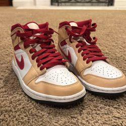Jordan Mid 1 Curry Cardinal 