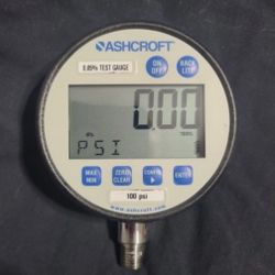 pressure gauge 0-100 psi. Ashcroft 302089SD02L 0.05% Test Gauge