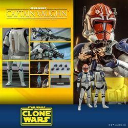 Hot Toys TMS023 501st Battalion Clone Trooper (Deluxe Version) Star Wars The Clone Wars 1/6 Figure