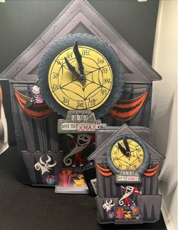 Loungefly Disney Nightmare Before Christmas Town Hall Backpack & wallet