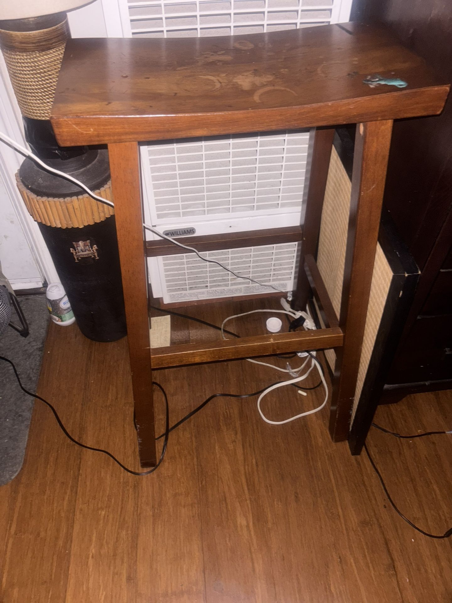 Two 4 Ft Wooden Stools