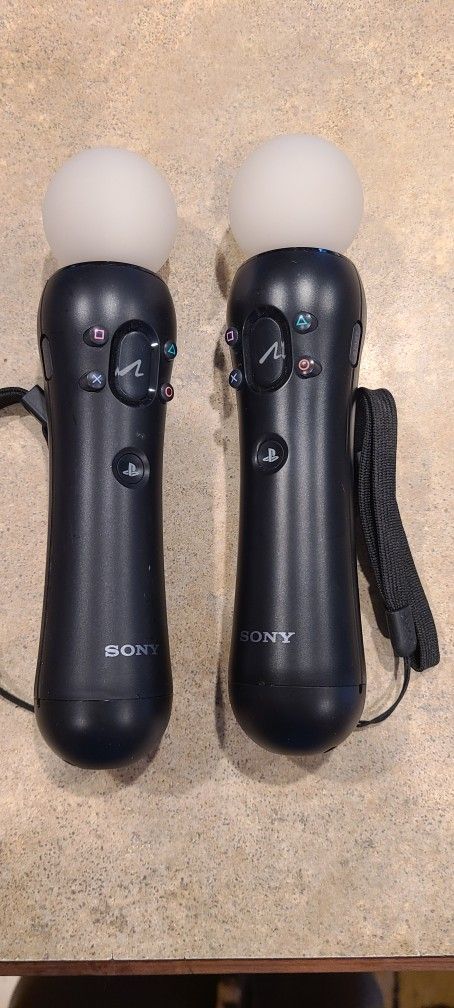 Playstation Move Controllers