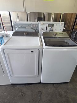 Samsung Top Load Washer Dryer Set with Warranty