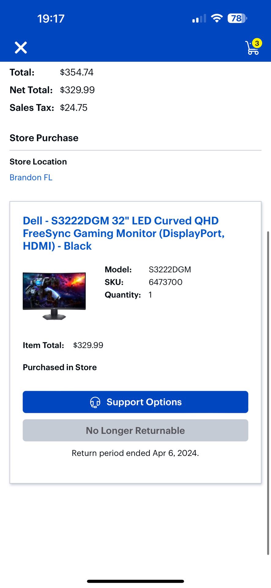 BRAND NEW In Box 32” Curved Dell S3222DGM Gaming Monitor 1440p 175hz.