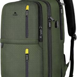 MATEIN Carry on Backpack, XL 40L Anti-Theft Travel Bag, Green *BRAND NEW*