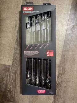 Icon 5pc Double Box Ratchet Wrench Set (metric)