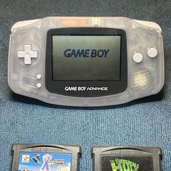 Gameboy Advance Glacier Console