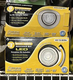 LITHONIA LIGHTING NICKEL GIMBAL RECESSED KIT LED 3” 280-35W  &  300-35W