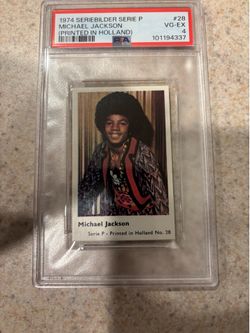 1974 SERIEBILDER SERIE P PRINTED IN HOLLAND 28 MICHAEL JACKSON