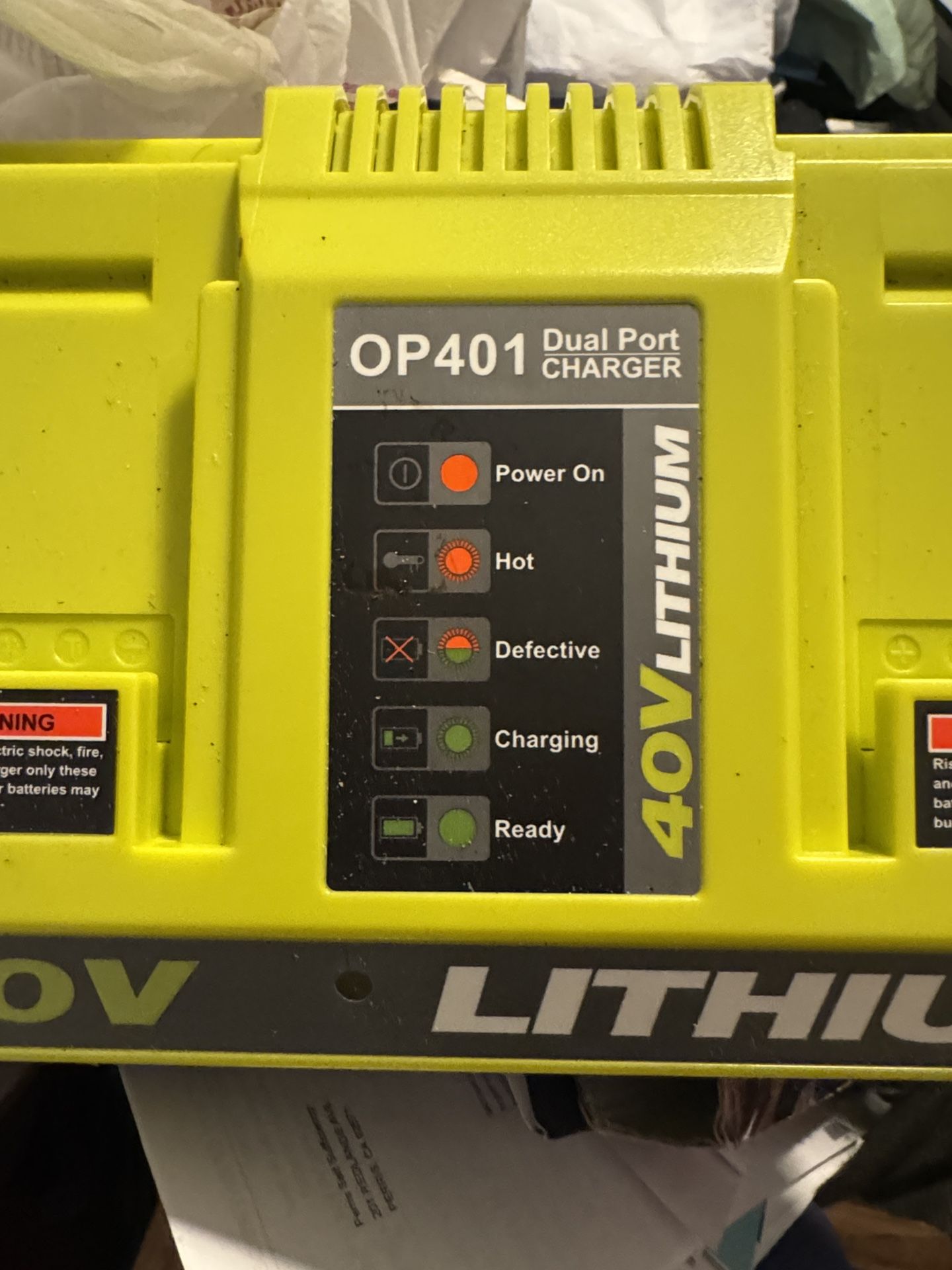 Battery Charger Compatible With Ryobi