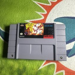 Bubsy II 2 (Super Nintendo System SNES) Tested/Working Authentic