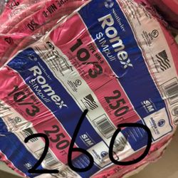 romex 10/3 250ft 260$