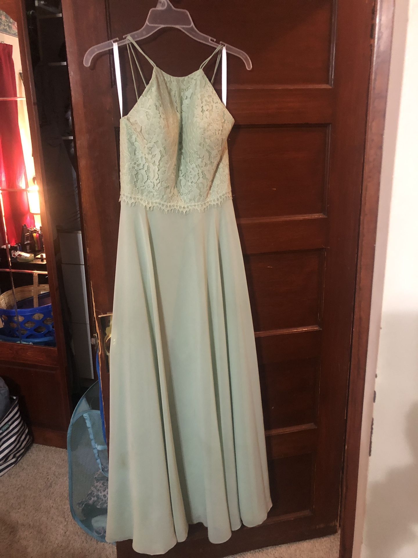 Sage green gown/dress