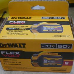 DeWALT DCB609 FlexVolt 20V / 60V MAX 9.0Ah 9 AH Lithium-Ion Battery 2025. new  
