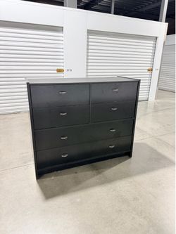 American Signature Black 8 Drawer Dresser