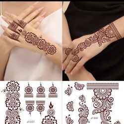 2 Sheets Henna Stickers.