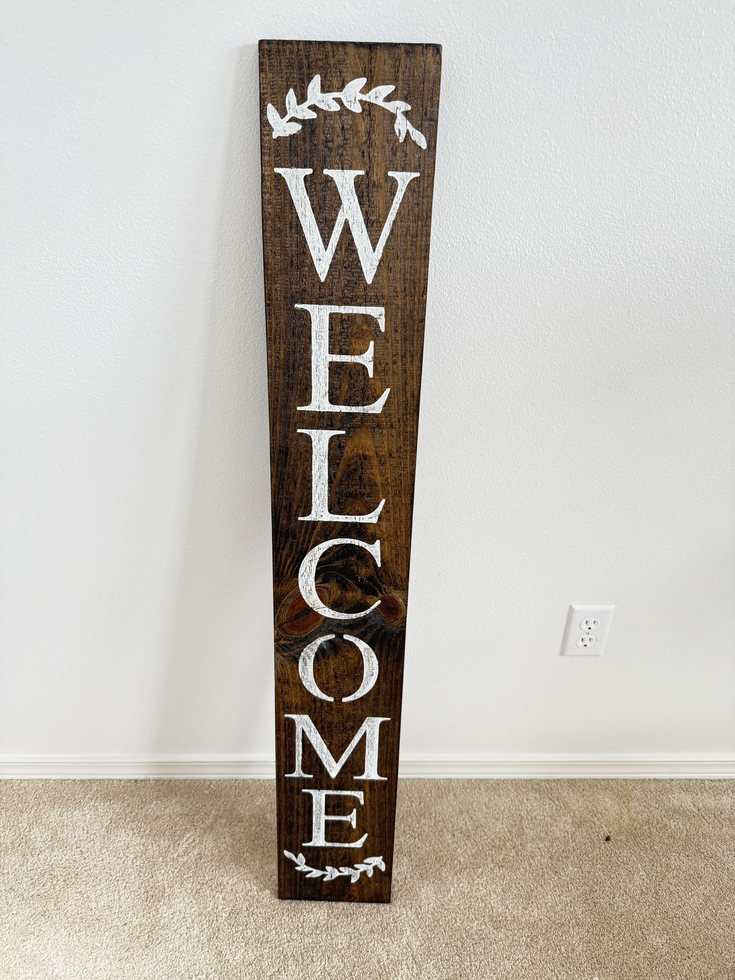 Unused Welcome Sign