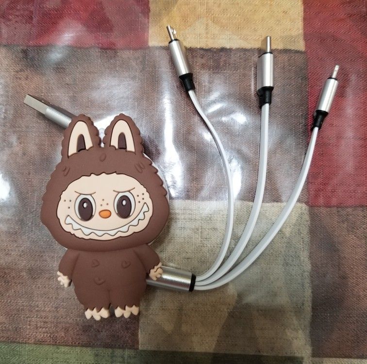 Labubu Charging Cables for Apple and Android