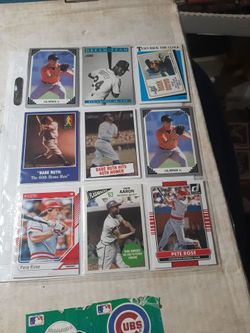 18 Hall Famers Baseball Cards Different Brands and Different years Different players