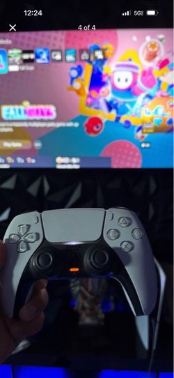 PS5 with remote and cables