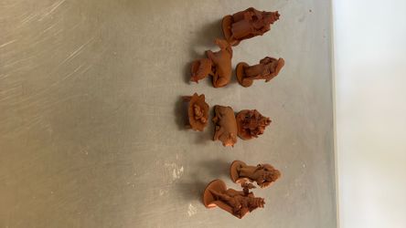 Terracotta clay Christmas set