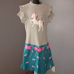 Girls 7/8 unicorn dress by pink & violet