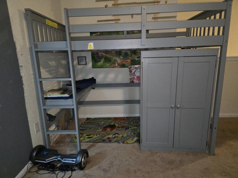 Bunk Bed With Desk And Dresser