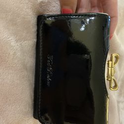 RARE Ted Baker Black Patent Leather Wallet