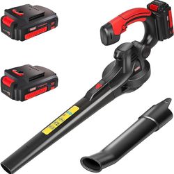 MZK Cordless Leaf Blower,20V Battery Powered Electric Blower for Lawn Care, Electric Lightweight Leaf Blower for Blowing Leaves, Patio Cleaning and Du