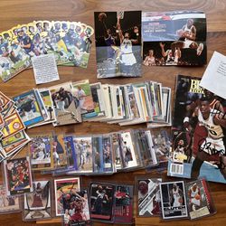 Sports Card Collection: Peyton Manning, Kobe Bryant, Lebron James, Auto Of Olajuwon & Robinson 