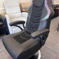 🎮✨ X Rocker Prism 2.1 RGB LED Pedestal Gaming Chair – Built-In Audio Speakers | Brand New ✨🎮