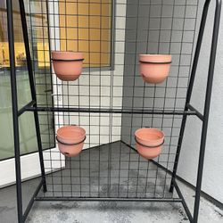 Plant Wall With Hanging Pots