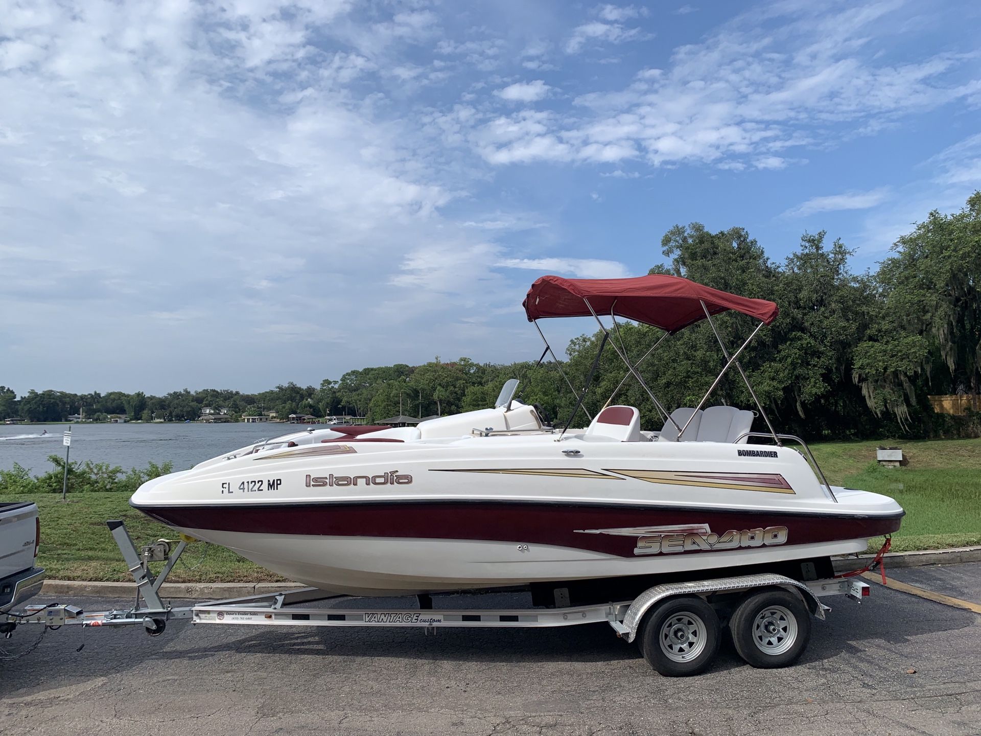 2003 SEA DOO ISLANDIA DECK BOAT