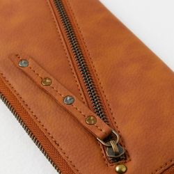 Free People Distressed Vegan “Leather” Wallet- EUC