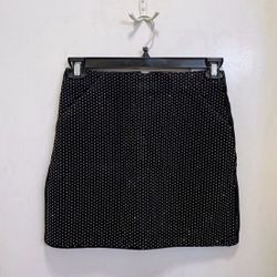 ✨Bling Bling Black Jean Short Skirt(Brand New) Size 6 (Pick up🛒 In Bellevue)*Check out my Other Posts 🎁
