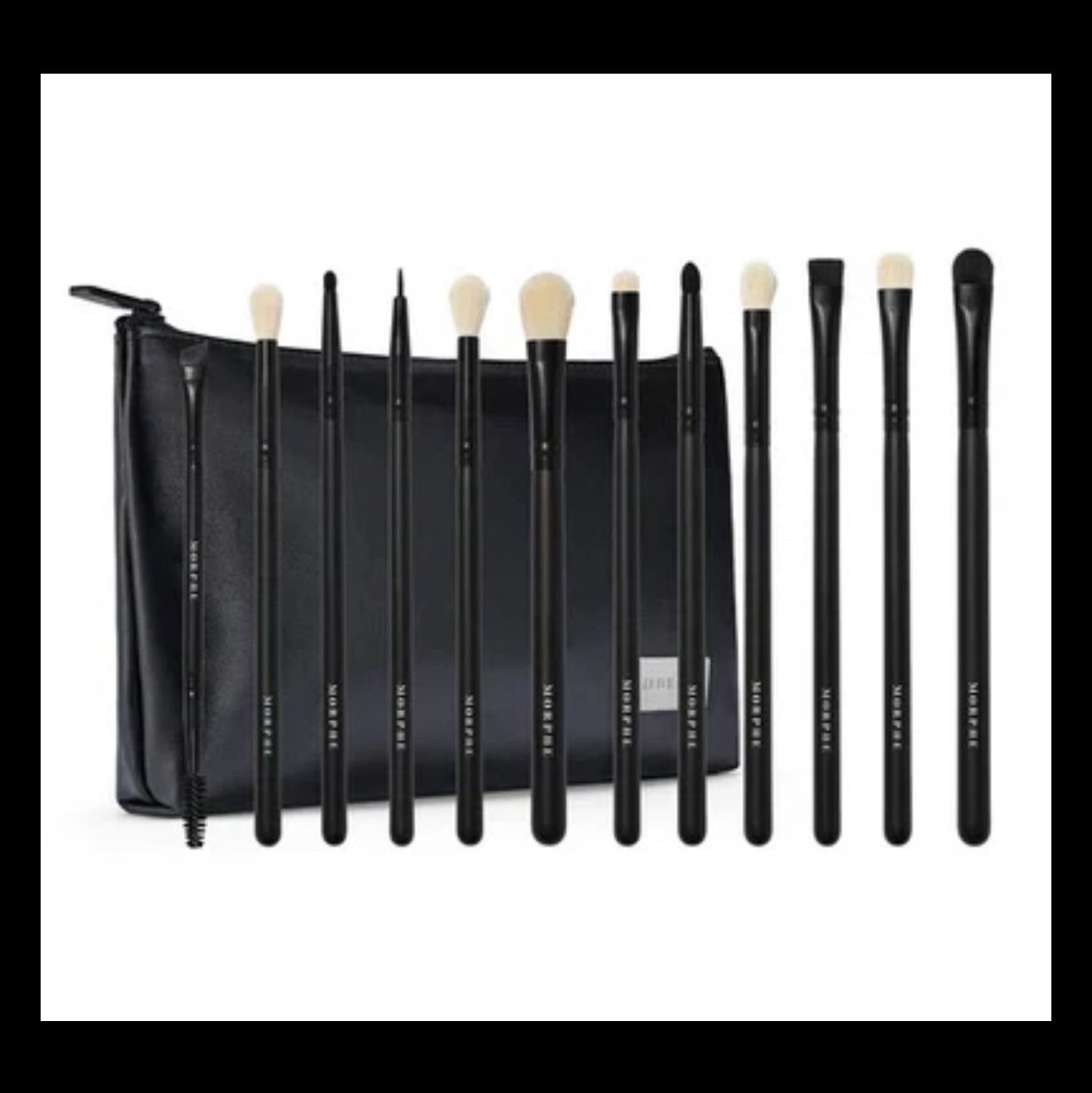 Morphe Eye Obsessed 12-Piece Eye Makeup Brush Set in Black
