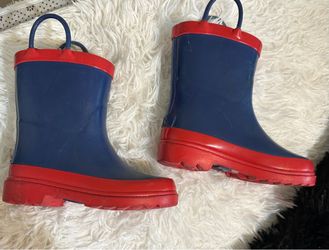 Blue Mountain Kids' Mid Waterproof Rubber Boots Size 7/8