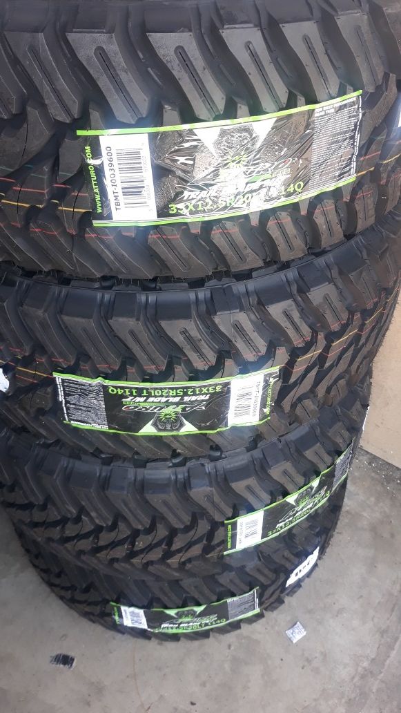 33x12.50r20 Atturo mt 4 new tires$800