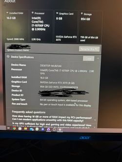 Full PC with mouse and keyboard