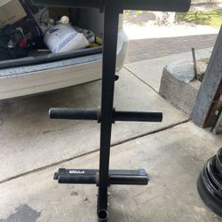Weight Bumpers Plates Racks Titan Brand Still Great Shape 