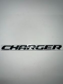 Dodger Charger Replacement Emblem “Matte Black”