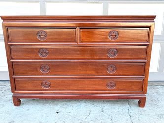 Chinese Rosewood, five drawer, dresser, entry, buffet, etc.