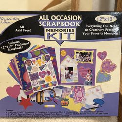 All Occasion Scrapbook Memories Kit $15