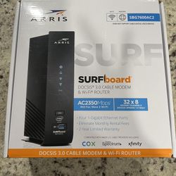 Arris cable modem SBG7600AC2 & Wi-Fi Router $80