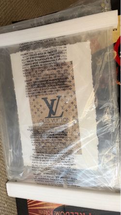 LV stamped art from Paris Fashion Week