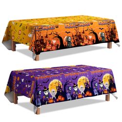 2pcs Halloween Decorations Tablecloth Kits (New, Unopened)