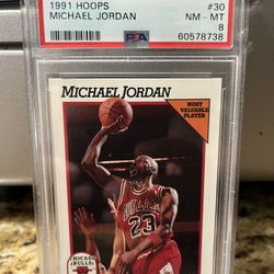 1991 Hoops Michael Jordan Psa 8