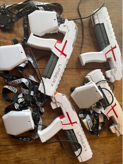 Laser X Laser Tag Set — 4 Players, Complete & Tested