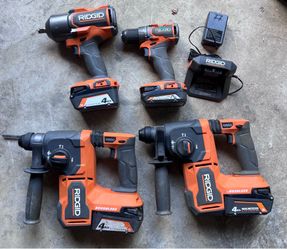 Ridgid hammer drill, drill and impact